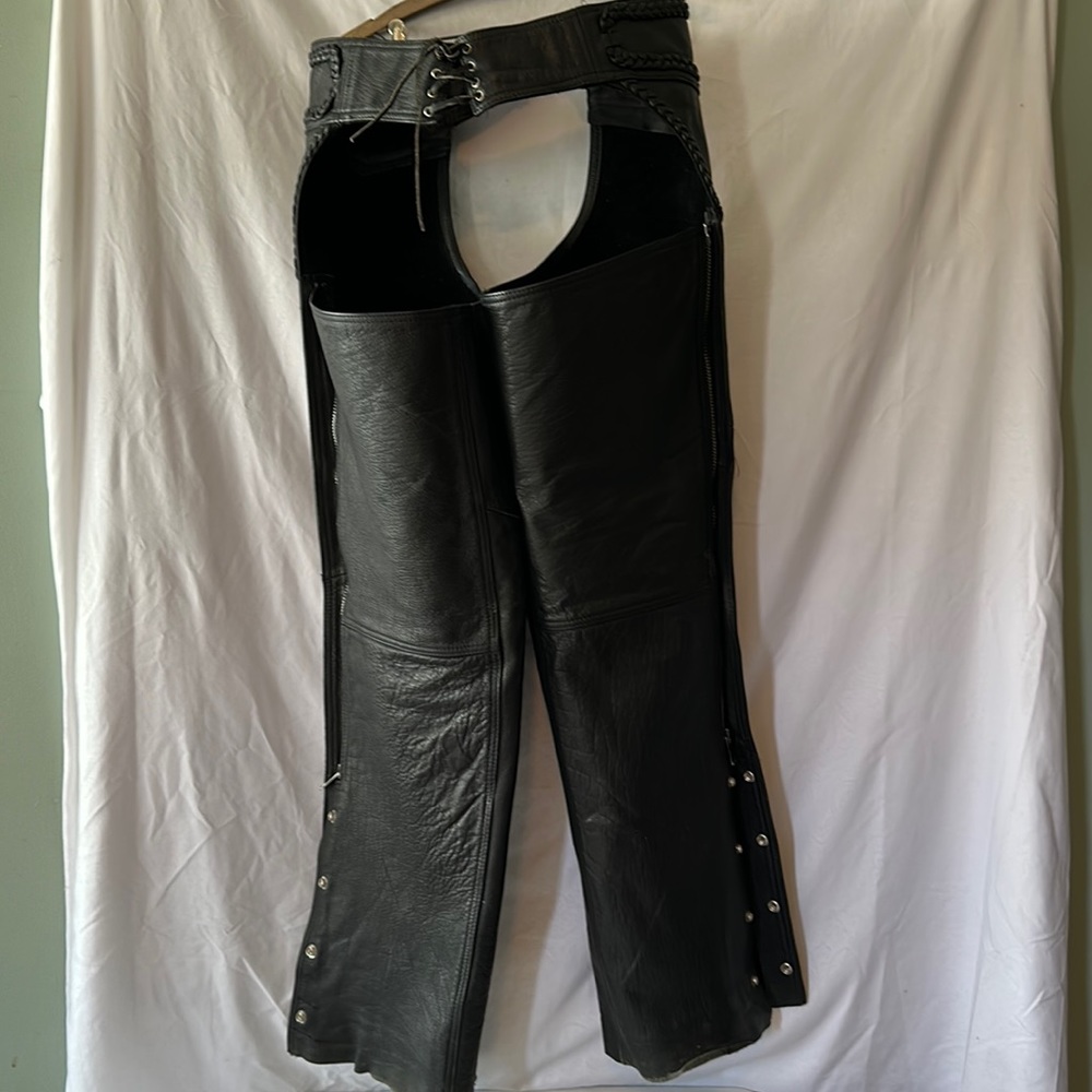 Vintage Hudson Leather Ladies Chaps   Size Large